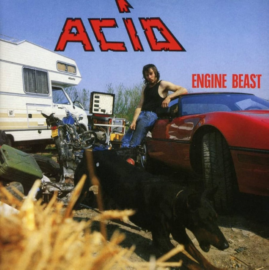 Acid - Engine Beast (12" Lp On Red/Blue Bi-Colored Vinyl W/ 7" Ep)