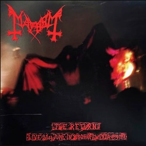 Mayhem - The Return (Live 21St June 1997 Bischofswerda) (Digi-Sleeve Cd)