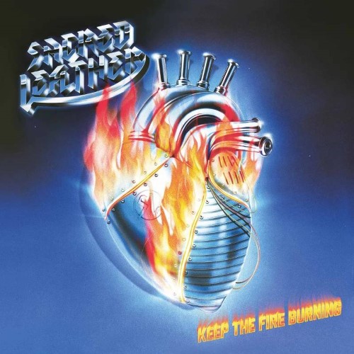 Sacred Leather - Keep The Fire Burning (12" Lp On Blue Multi Color Splatter Vinyl)