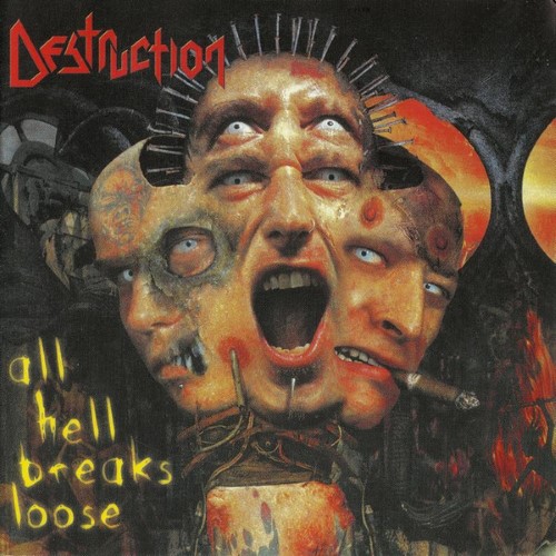 Destruction - All Hell Breaks Loose (12" Gatefold Double Lp Tears Of Blood Dotted Splatter Vinyl)