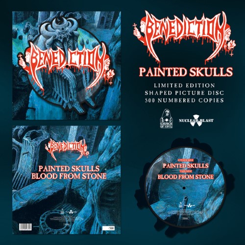 Benediction - Painted Skulls (12" Shaped Picture Disc)