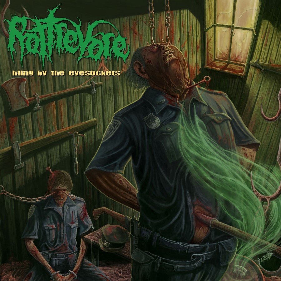 Rottrevore - Hung By The Eyesockets (12" Mlp On Black Vinyl W/ Silkscreened B-Side)