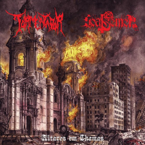 Tormentador / Goat Semen - Altares Em Chamas (12" Lp On Black Vinyl W/ Insert)