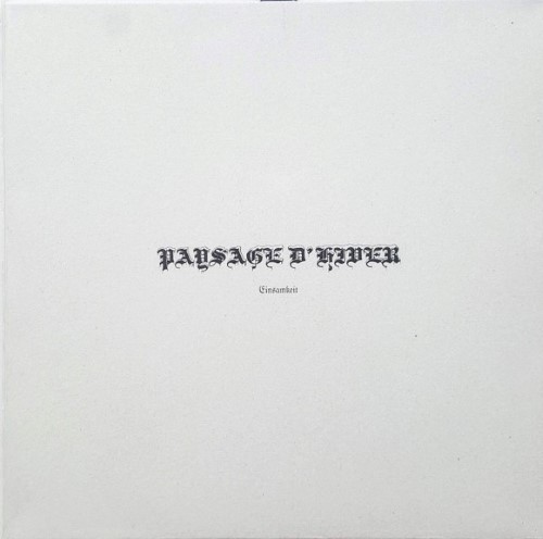 Paysage D'Hiver - Einsamkeit (12" Double Lp)