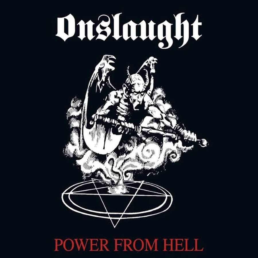Onslaught - Power From Hell (12" Gatefold Lp On White Vinyl W/ Red Splatter)