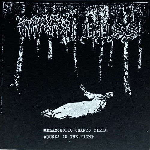 Moras / Unholy Vampyric Slaughter Sect - Melancholic Chants Yield Wounds In The Night (7" Ep On Black Vinyl)