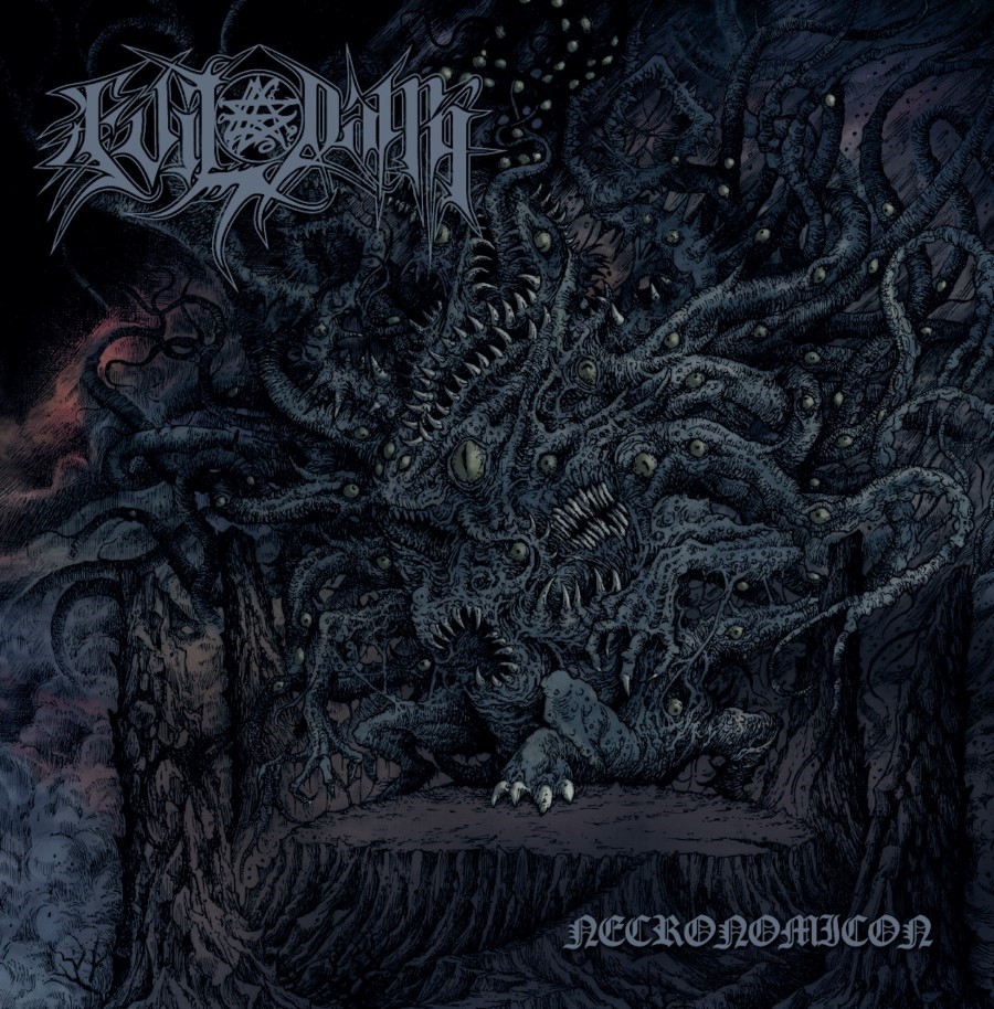 Evil Damn (Goat Semen) - Necronomicon (12" Gatefold Double Lp) (Baby Blue/Royal Blue Galaxy)
